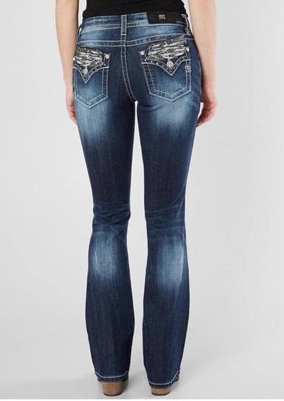 New!!Miss Me angel wings easy bootcut jeans - Picture 4 of 6